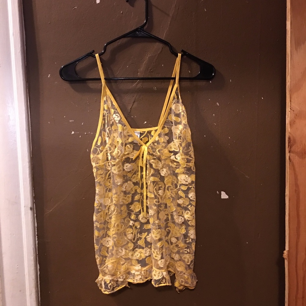 Vintage Floral See-Through Cami